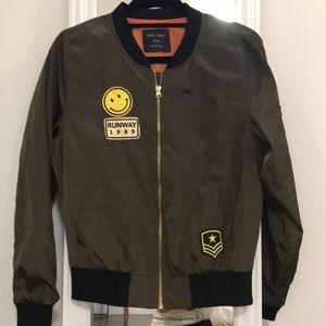 Bomber jacket olive green